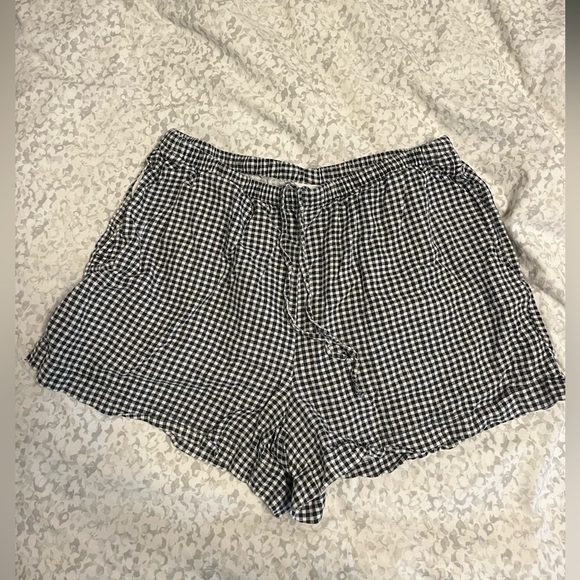 a new day Pants - A New Day Black and White Gingham Shorts